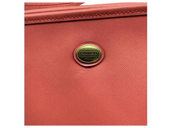 Saco Tote Coach Peyton Carry All em couro coral Laranja - vista 13