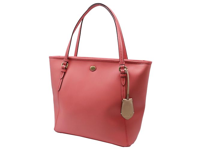 Saco Tote Coach Peyton Carry All em couro coral Laranja - vista 2