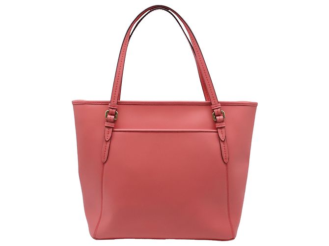 Saco Tote Coach Peyton Carry All em couro coral Laranja - vista 4