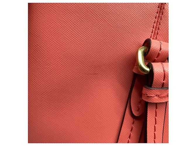 Saco Tote Coach Peyton Carry All em couro coral Laranja - vista 9