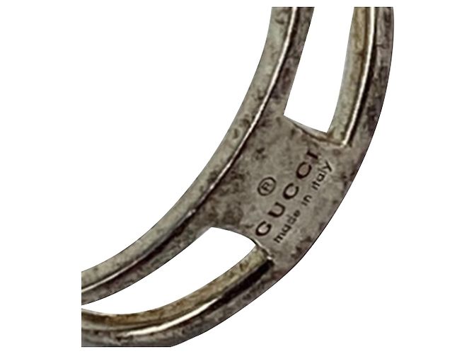 Anello Gucci Double G in metallo argentato Argento - vista 5