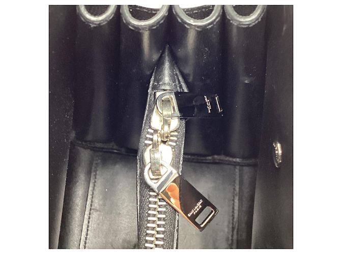 Autre Marque Saint Laurent Sac de Jour Tote Bag in pelle nera Nero - vista 10
