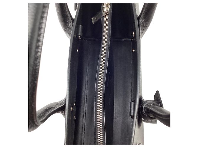Autre Marque Saint Laurent Sac de Jour Tote Bag in pelle nera Nero - vista 11