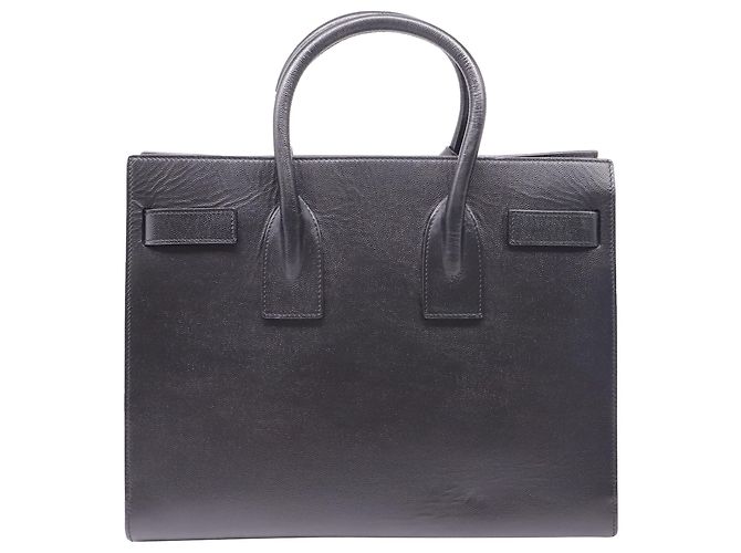 Autre Marque Saint Laurent Sac de Jour Tote Bag in pelle nera Nero - vista 4