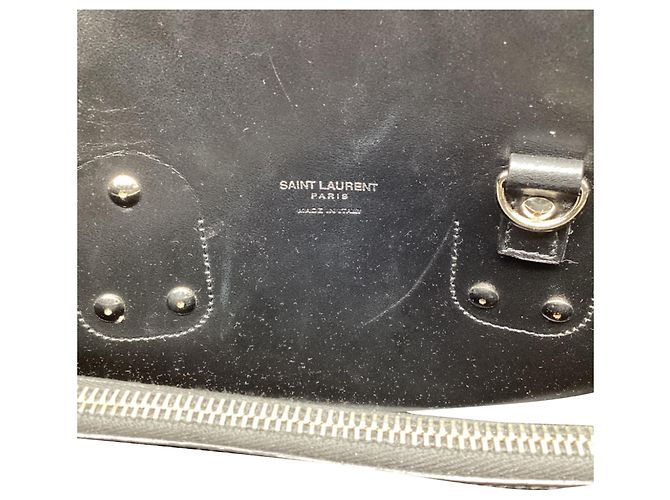 Autre Marque Saint Laurent Sac de Jour Tote Bag in pelle nera Nero - vista 9