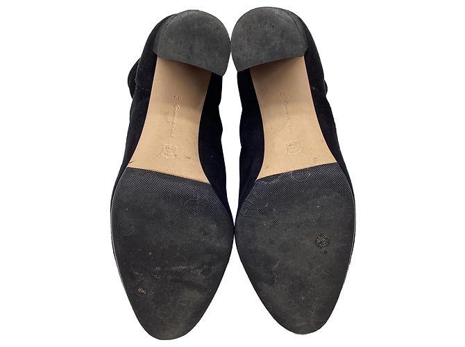 Botines de tacón Gianvito Rossi en ante negro - vista 10