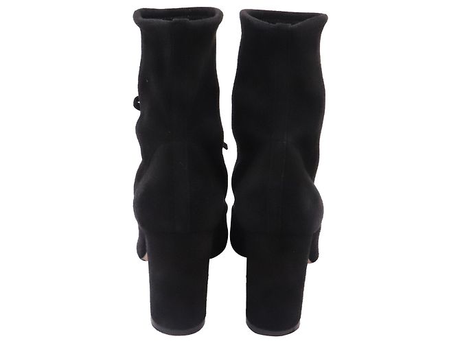 Botines de tacón Gianvito Rossi en ante negro - vista 5