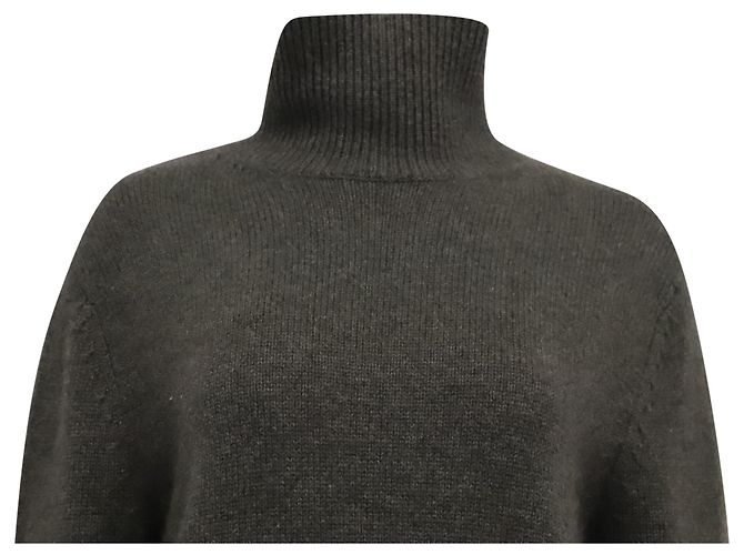 Autre Marque Pull à col roulé Renggli en cachemire gris - vue 2
