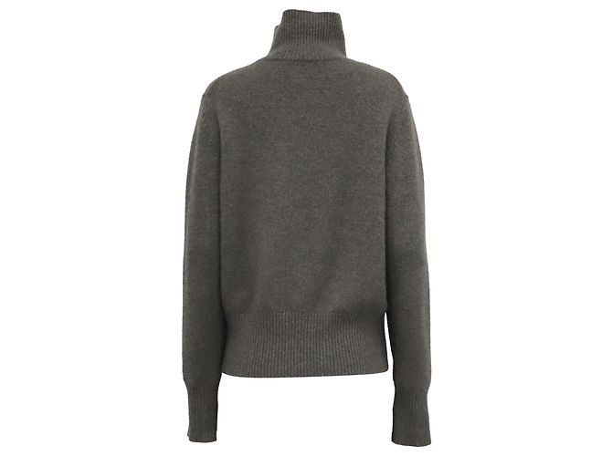 Autre Marque Pull à col roulé Renggli en cachemire gris - vue 4