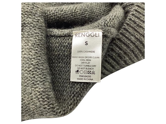 Autre Marque Pull à col roulé Renggli en cachemire gris - vue 5