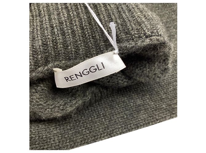 Autre Marque Pull à col roulé Renggli en cachemire gris - vue 7