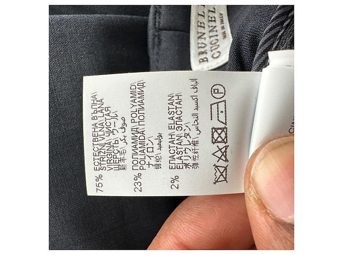 Brunello Cucinelli Hose aus schwarzer Wolle - Ansicht 12