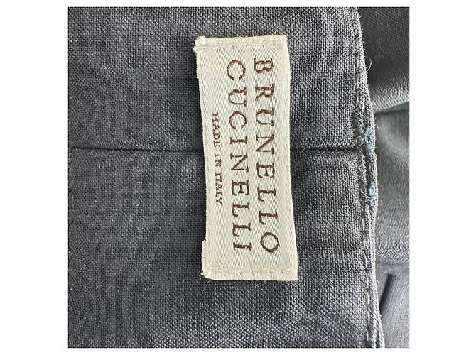 Brunello Cucinelli Hose aus schwarzer Wolle - Ansicht 8