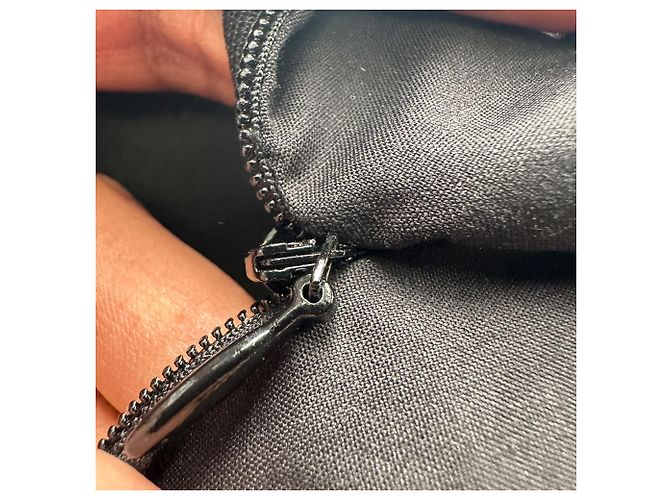 Jil Sander Vintage Midi-Rock aus schwarzer Baumwolle - Ansicht 3