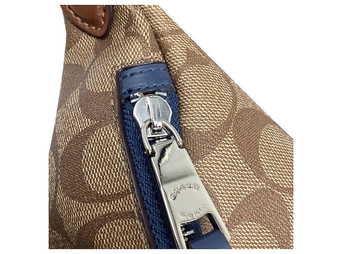Borsello da vita Coach in nylon canvas marrone Rosso - vista 11