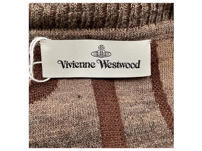 Veste Oversized Nicola Vivienne Westwood en laine marron Rouge - vue 7