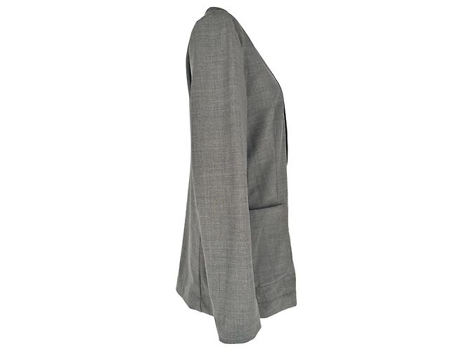 Blazer Brunello Cucinelli in cotone grigio - vista 3