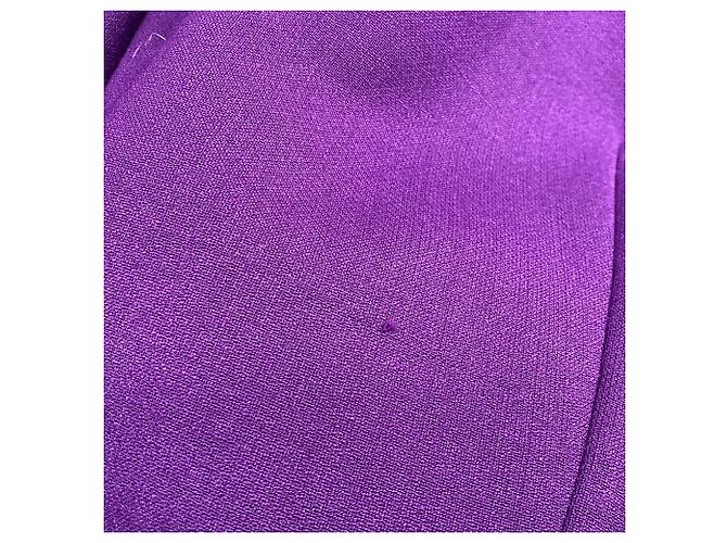 Autre Marque Abito midi a trapezio Brooks Brothers in lana viola - vista 6