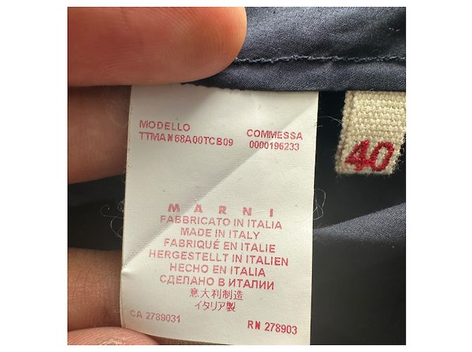 Marni Peplum-Top mit Kordzug aus schwarzer Baumwolle - Ansicht 6