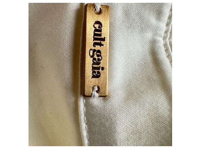 Vestido midi Cult Gaia Keegan con recortes en algodón blanco Crudo - vista 6