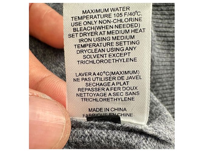 Joseph ärmelloses Midi-Kleid mit Bindegürtel aus grauer Wolle - Ansicht 10