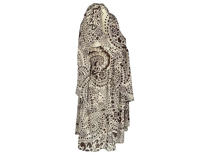 Blusa Chloé in cotone multicolore con stampa paisley e bordo in pizzo - vista 2