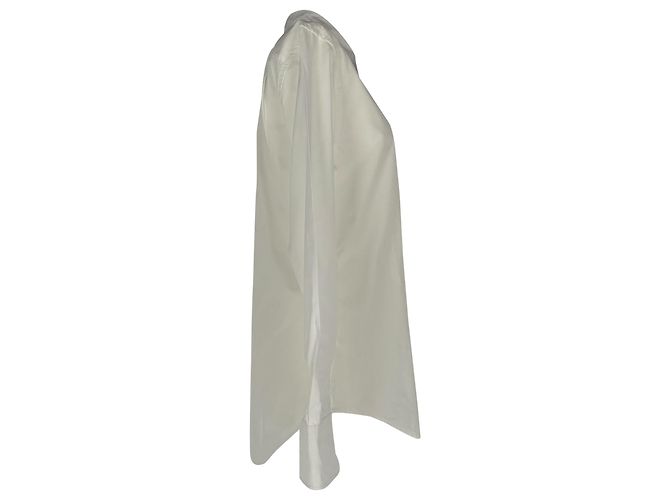 Camisa de botões Thom Browne em algodão branco Cru - vista 2