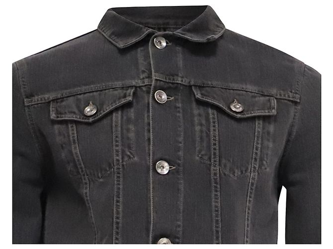 Chaqueta vaquera Brunello Cucinelli en algodón gris - vista 2