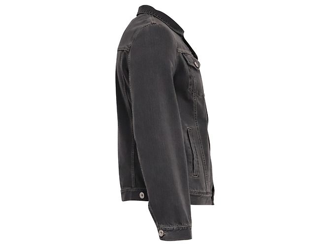 Chaqueta vaquera Brunello Cucinelli en algodón gris - vista 3