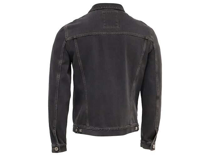 Chaqueta vaquera Brunello Cucinelli en algodón gris - vista 4