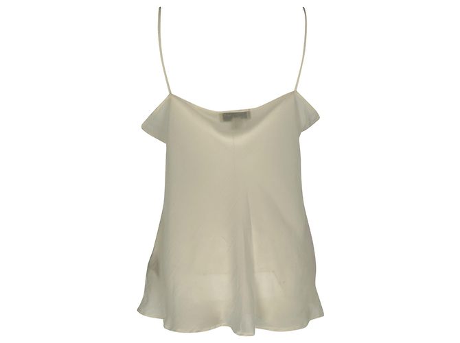 Top camisola Burberry em rayon branco Cru - vista 3