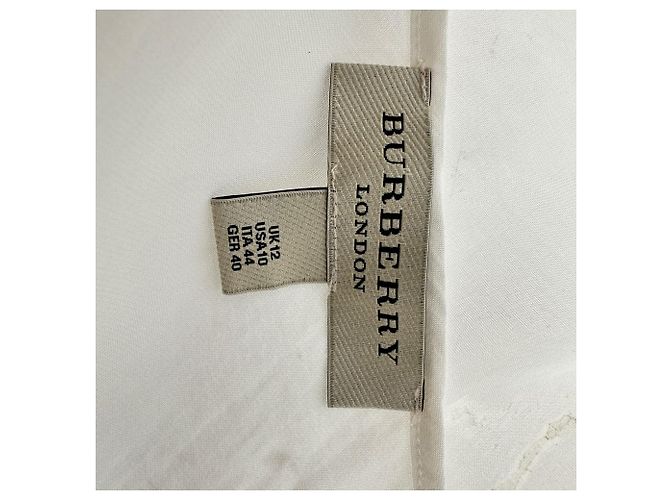 Top camisola Burberry em rayon branco Cru - vista 4