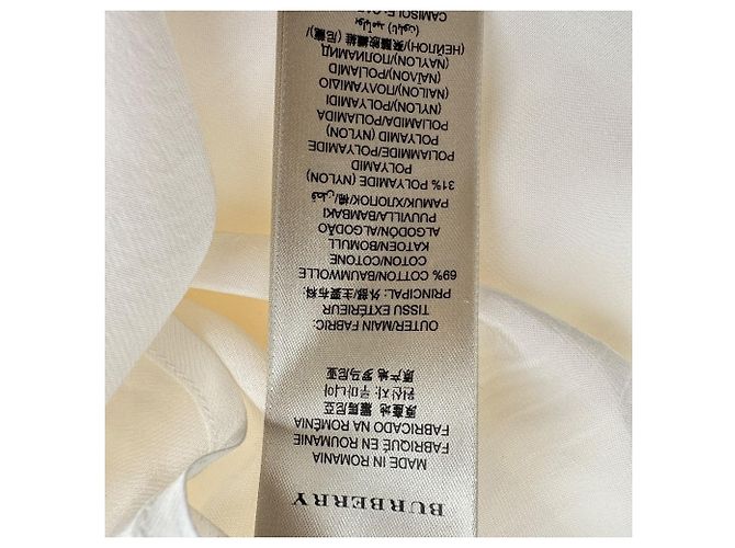 Top camisola Burberry em rayon branco Cru - vista 5