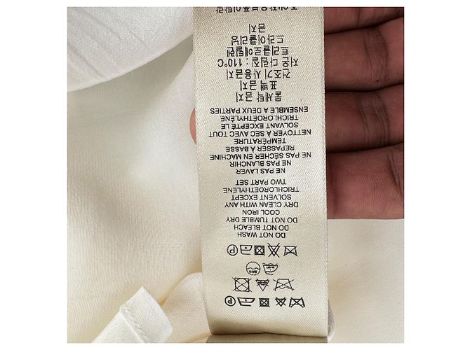 Top camisola Burberry em rayon branco Cru - vista 7