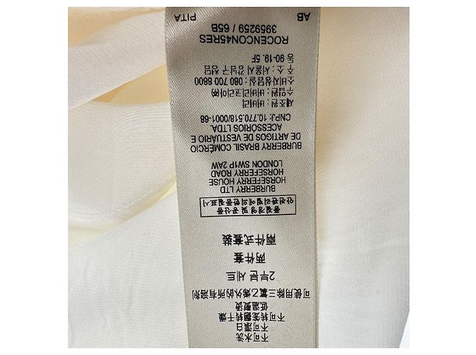 Top camisola Burberry em rayon branco Cru - vista 8