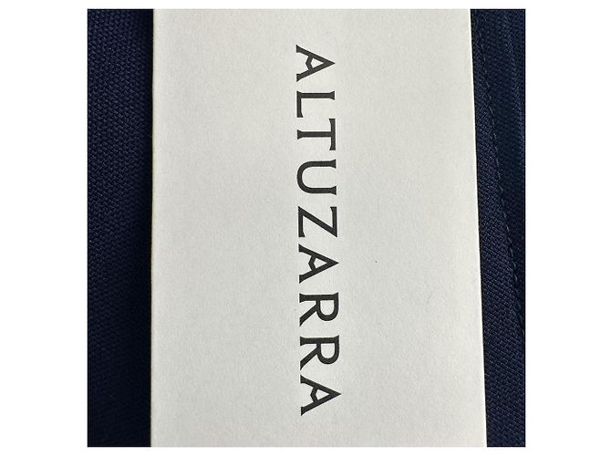 Falda midi Altuzarra en lana azul marino - vista 10