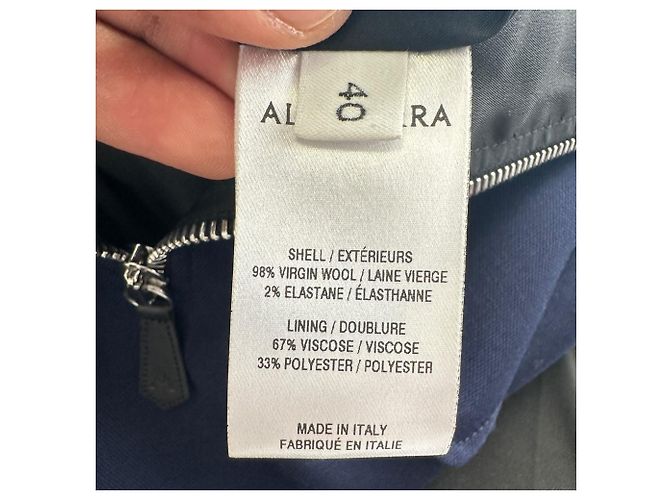 Falda midi Altuzarra en lana azul marino - vista 12
