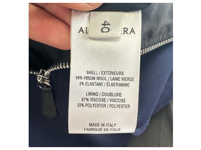Falda midi Altuzarra en lana azul marino - vista 13