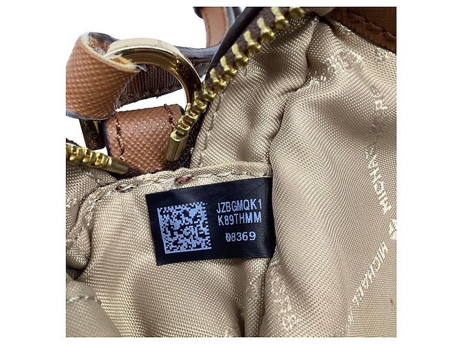 Borsa Crossbody Michael Kors Jet Set Large EW Zip Chain in pelle marrone Rosso - vista 6