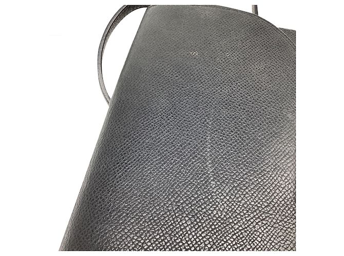 Céline Celine Trotteur Small Crossbody Bag aus schwarzem Leder - Ansicht 12