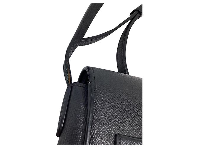Céline Celine Trotteur Small Crossbody Bag aus schwarzem Leder - Ansicht 13
