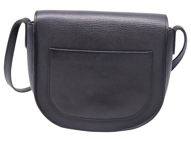 Céline Celine Trotteur Small Crossbody Bag aus schwarzem Leder - Ansicht 4