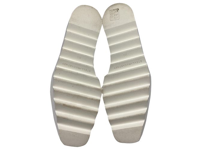 Stella Mc Cartney Chaussures compensées à plateforme Elyse de Stella McCartney en cuir rose - vue 10