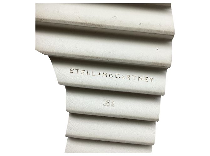 Stella Mc Cartney Chaussures compensées à plateforme Elyse de Stella McCartney en cuir rose - vue 9