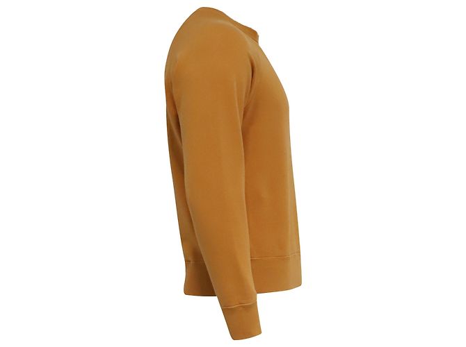 Sweatshirt tingida Tom Ford em algodão amarelo Camelo - vista 3