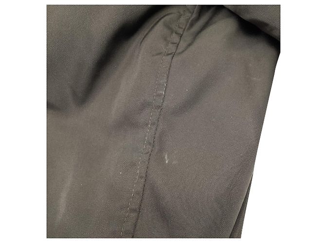 Prada Bomberjacke mit Pelzkragen aus braunem Polyester Rot - Ansicht 6