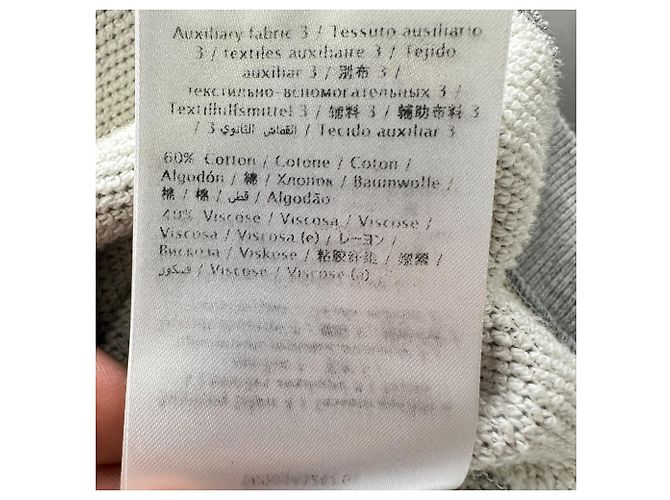 Valentino Garavani Sudadera Valentino con bordado de mariposa en algodón gris - vista 10