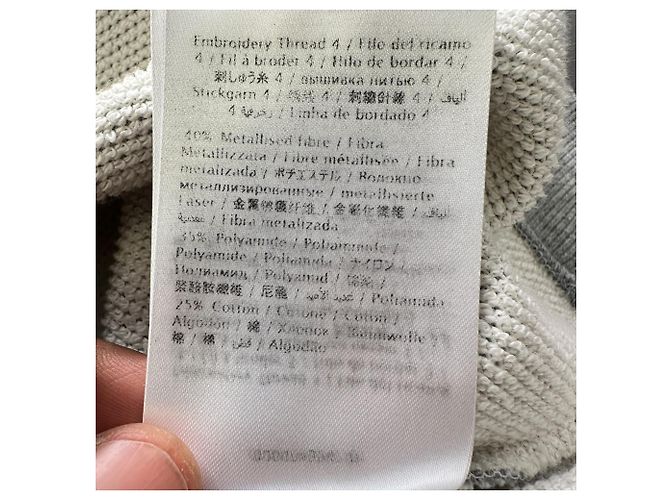 Valentino Garavani Sudadera Valentino con bordado de mariposa en algodón gris - vista 14