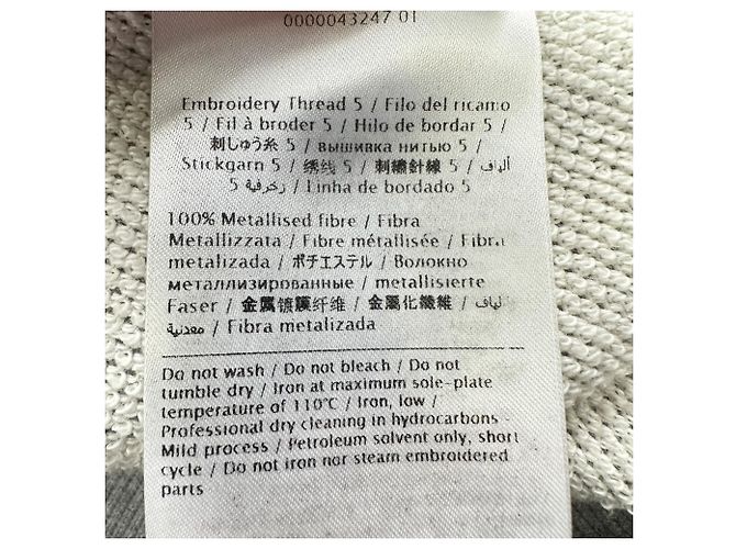 Valentino Garavani Sudadera Valentino con bordado de mariposa en algodón gris - vista 15