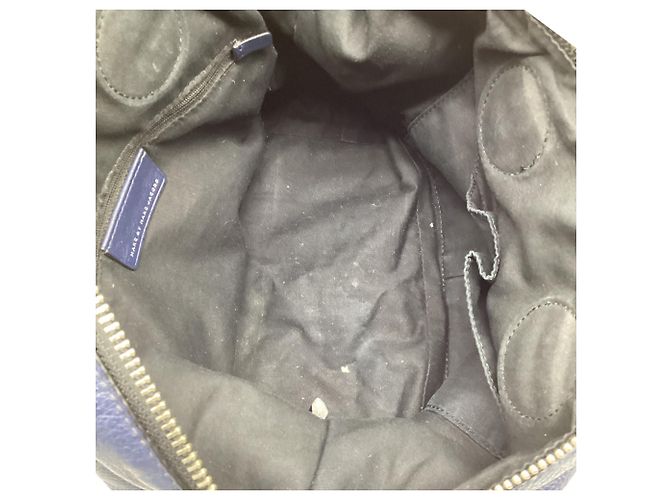 Marc Jacobs Too Hot To Handle Satchel Bag aus dunkelblauem Leder Marineblau - Ansicht 11